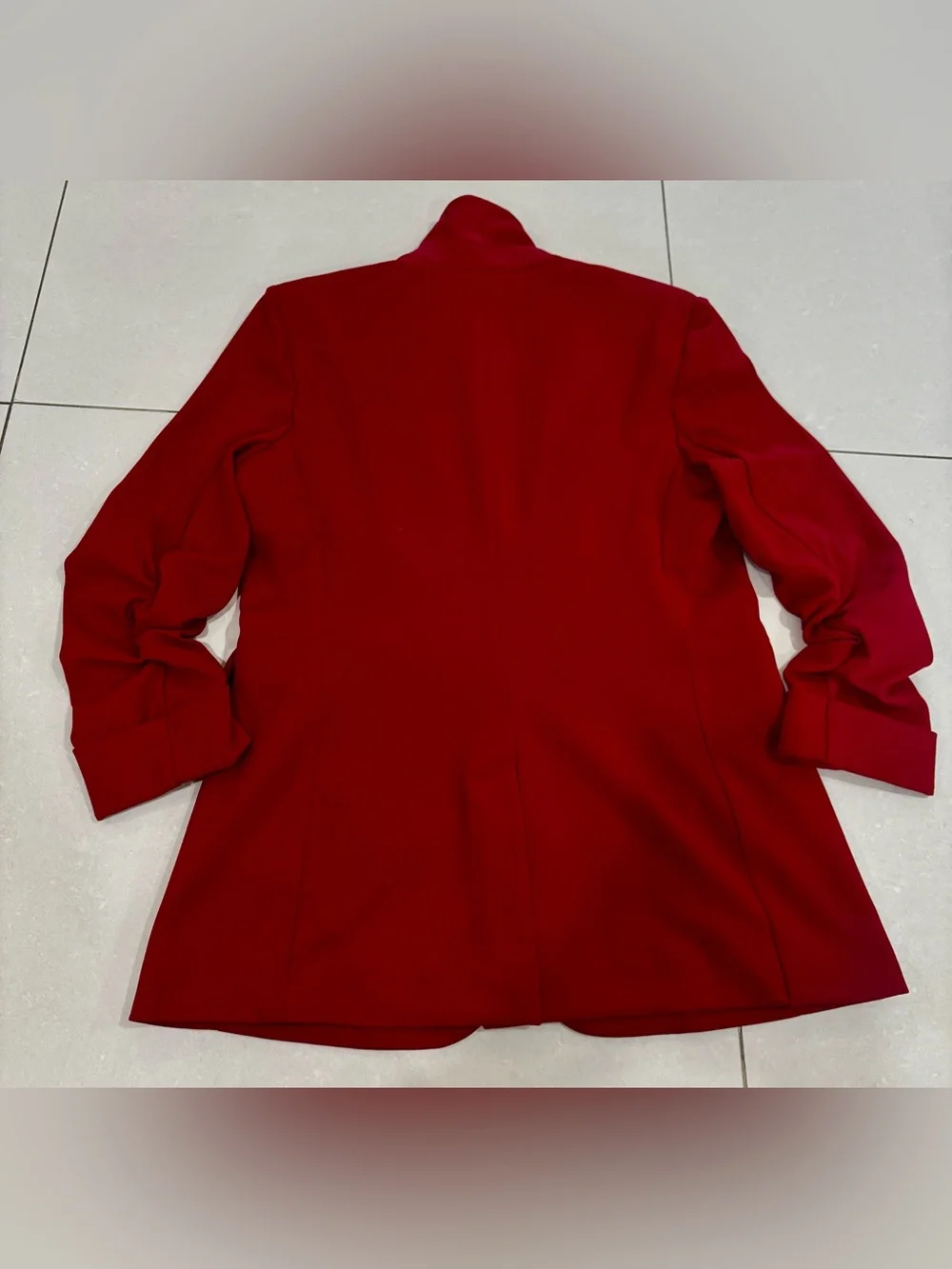 Nine West Bold Red Single-Button Blazer - Picture 3 of 4